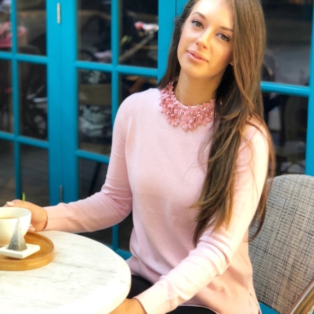 Ted baker Floral Collar Sweater